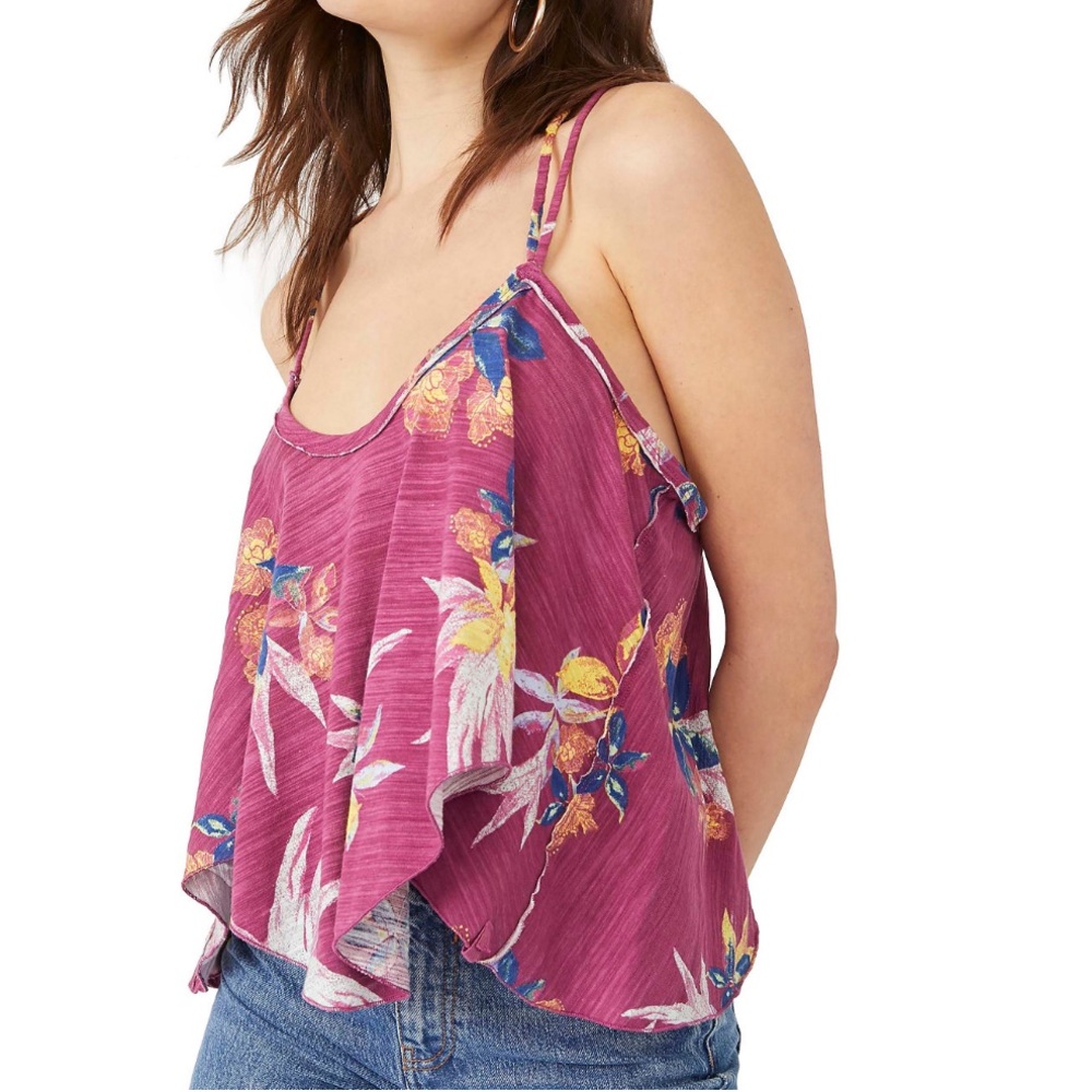 Free People Floral Tank Top